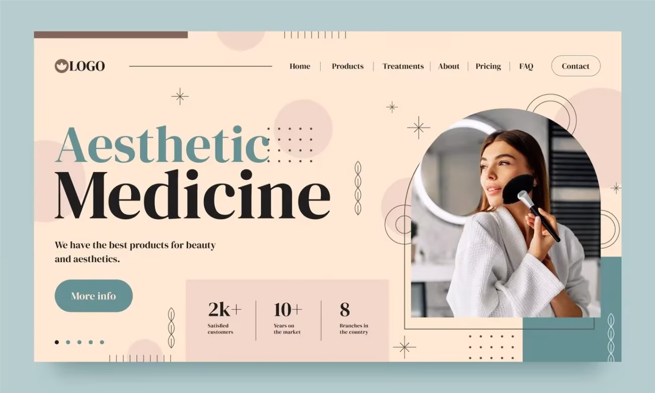 Aesthetic Clinics website design